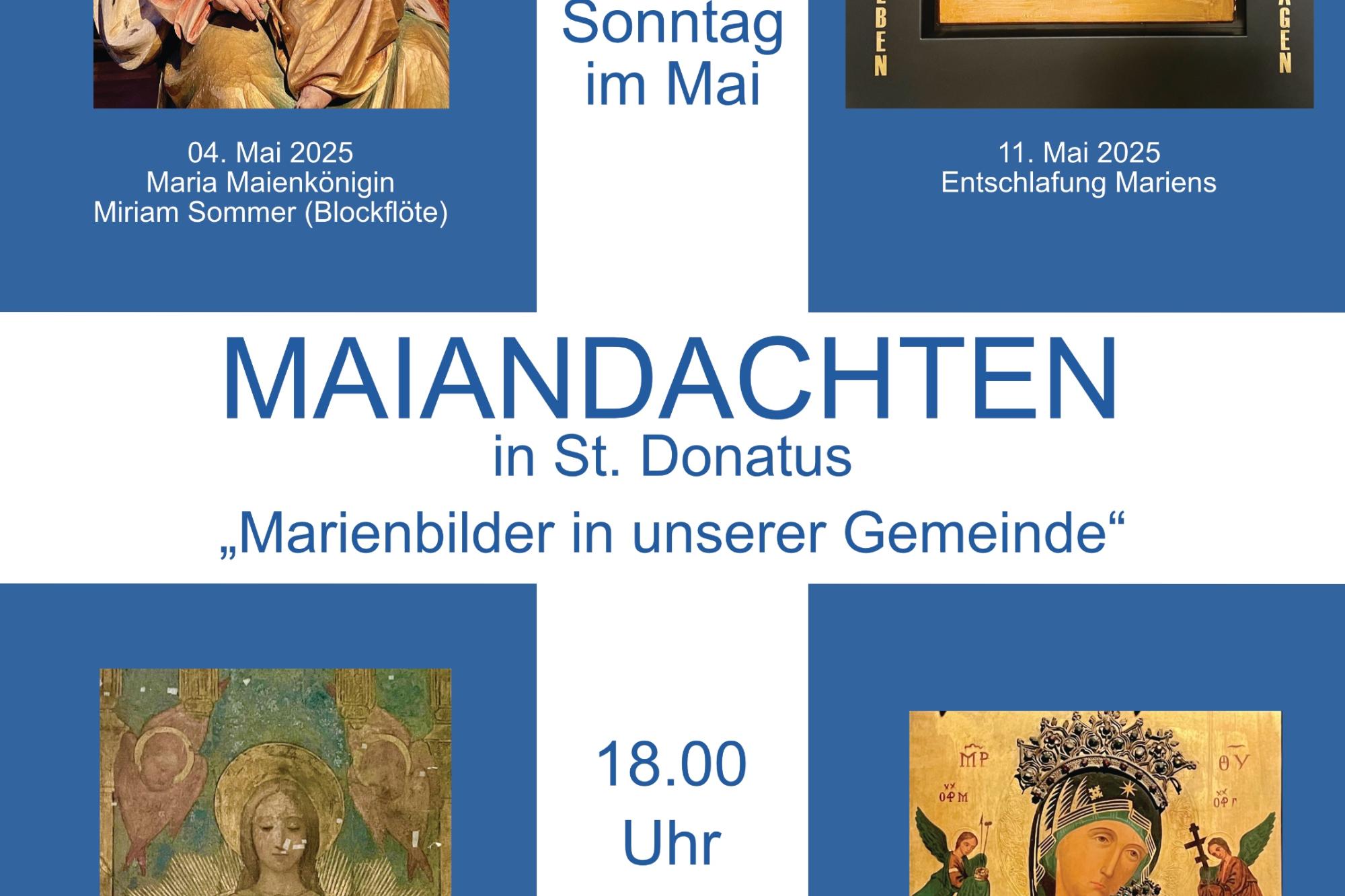 Maiandachten St. Dontaus 2025