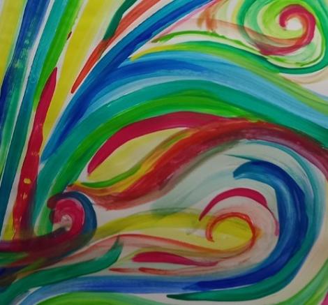 intuitives Malen - Ausschnitt 2 (c) S. Tröbs